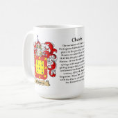 Chavis、起源、意味および頂上 コーヒーマグカップ (正面左)