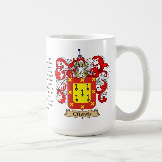 Chavis、起源、意味および頂上 コーヒーマグカップ (右)