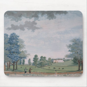 Chawton、c.1780の素晴らしい家そして公園 マウスパッド