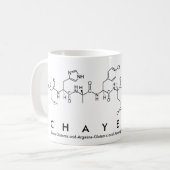 Chayennaペプチド名mug コーヒーマグカップ (正面左)