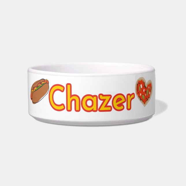 "Chazer" Ceramic Pet Bowl ボウル (正面)