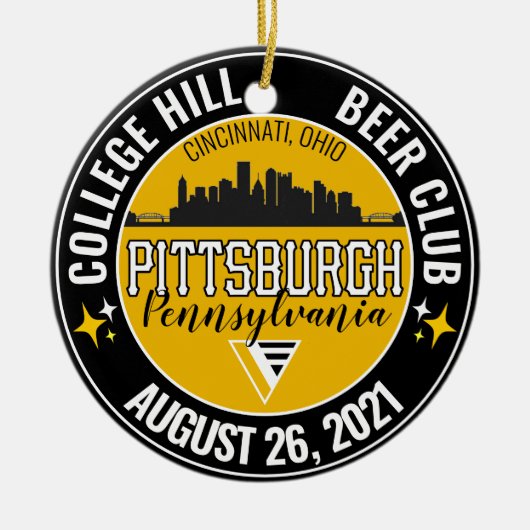 CHBCピッツバーグ セラミックオーナメント (正面)