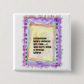 CHDの認識度ボタン 缶バッジ (正面)