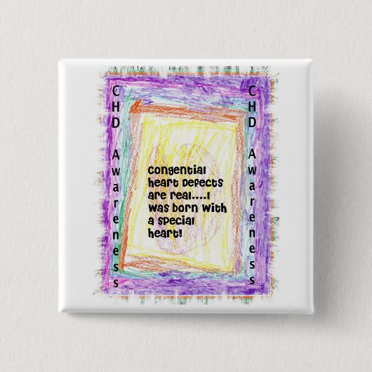 CHDの認識度ボタン 缶バッジ (正面)