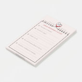 CHDハートビートアポイントメントのPost-Itノート ポストイット (アングル)