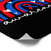 Chd先天ハート欠陥認識度月Ki ポスター (角)