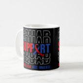 Chd先天性ハート欠陥認識度サポートスクア コーヒーマグカップ (正面左)