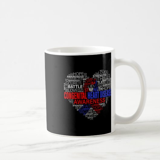 CHD啓発 ハートディズーズと闘う希望 サポート コーヒーマグカップ (右)