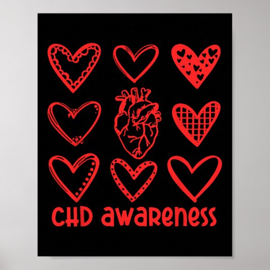 Chd認識度解剖学的ハート疾患認識度W ポスター (正面)