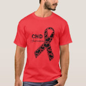 CHD Awareness Congenital Heart Defect Awareness Tシャツ (正面)