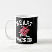 Chd Awareness Heart Disease Mom Warrior Support Su コーヒーマグカップ (左)
