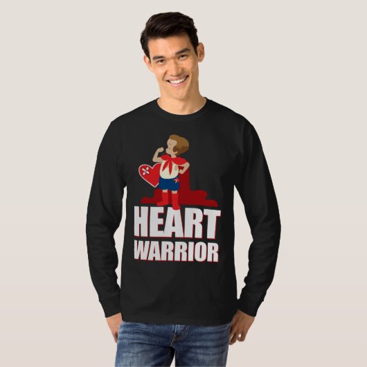 CHD Heart Confidence Caped Boy Hero Warrior Healed Tシャツ (正面フル)