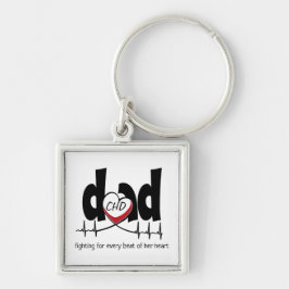 CHD Heart Dad Customizable Heartbeat Keychain キーホルダー