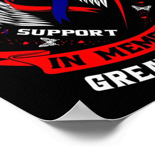 Chd Heart Disease Awareness In Memory Of Great Nep ポスター (角)