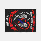 Chd Heart Disease Awareness In Memory Of Son By  フリースブランケット (正面(横))