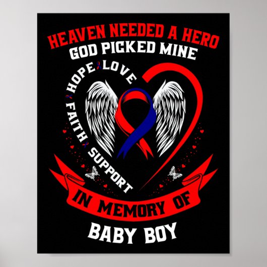 Chd Heart Disease Awareness In Memory Of Son By  ポスター (正面)
