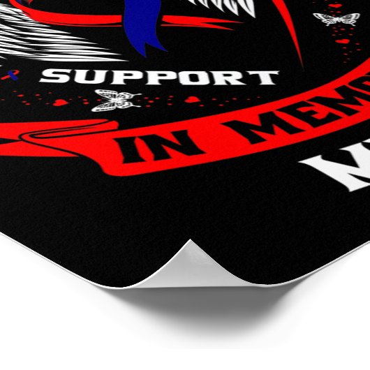 Chd Heart Disease Awareness In Memory Of Son Mom D ポスター (角)