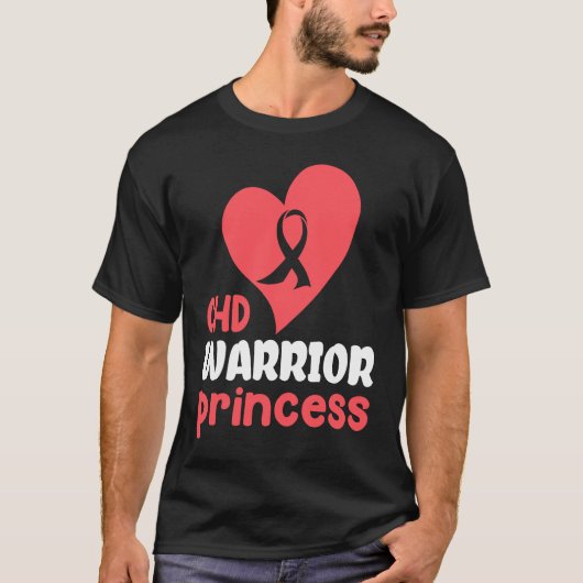 CHD Warrior Heart Disease Awareness Proud Women Pr Tシャツ (正面)