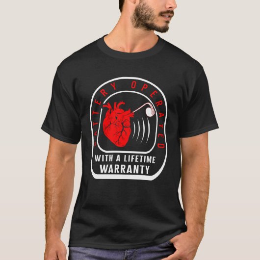CHD Warrior Pacemaker Battery Operated Heart Patie Tシャツ (正面)