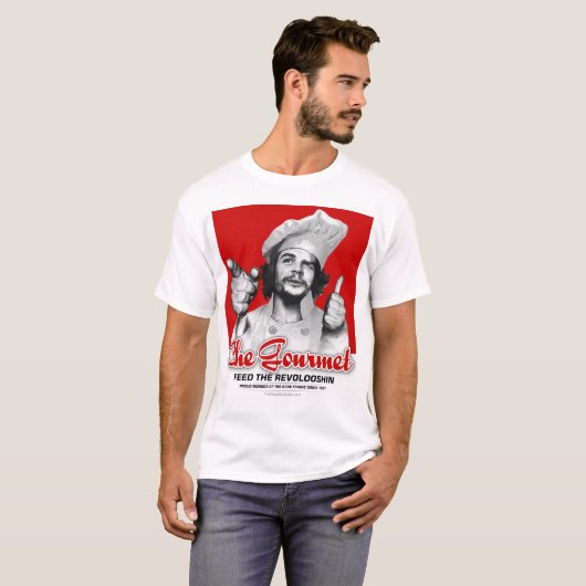 Cheのグルメ: Revolooshinを食べ物を与えて下さい! Tシャツ (正面フル)