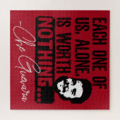 Cheゲバラ引用文 – 各々の価値なし ジグソーパズル (横)