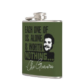 Cheゲバラ引用文 – 各々の価値なし フラスク (左)