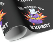 Che-恋しく思Try科学おもしろい化学Pun Dark BG ラッピングペーパー (ロールコーナー)