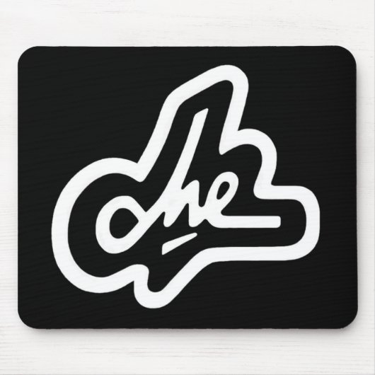 Che Guevaraの署名のPC マウスパッド (正面)