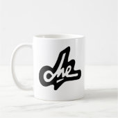 Che Guevaraの黒い署名のコーヒー・マグ コーヒーマグカップ (左)