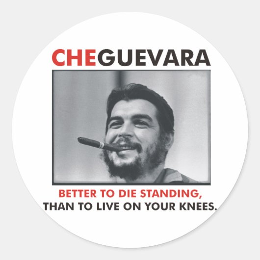 Che Guevara製品&デザイン! ラウンドシール (正面)
