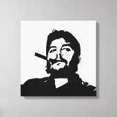 Che Guevara, Comandante,革命，キューバ，ハバナ キャンバスプリント (正面)