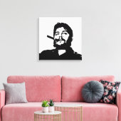 Che Guevara, Comandante,革命，キューバ，ハバナ キャンバスプリント (インサイチュ (リビング))