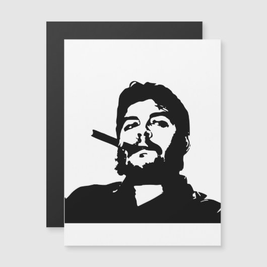 Che Guevara, Comandante,革命，キューバ，ハバナ マグネット招待状 (正面/裏面)