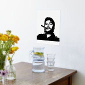 Che Guevara, Comandante,革命，キューバ，ハバナ 箔ポスター (レイダウン (キッチン))