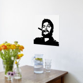 Che Guevara, Comandante,革命，キューバ，ハバナ 箔ポスター (レイダウン (キッチン))