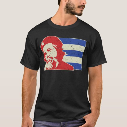 Che Guevara Cuban Flag  Tシャツ (正面)