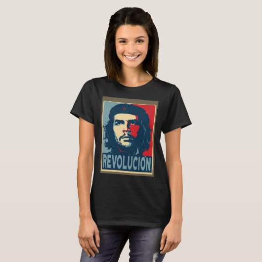 Che Guevara Revolucion Hope Style Tシャツ (正面フル)