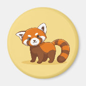 Che Red Panda on Yellow マグネット (正面)