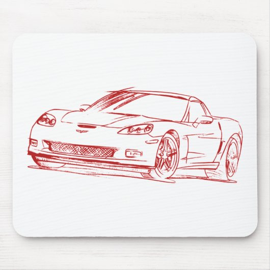 Che Vette 2006 Z06 C6 マウスパッド (正面)