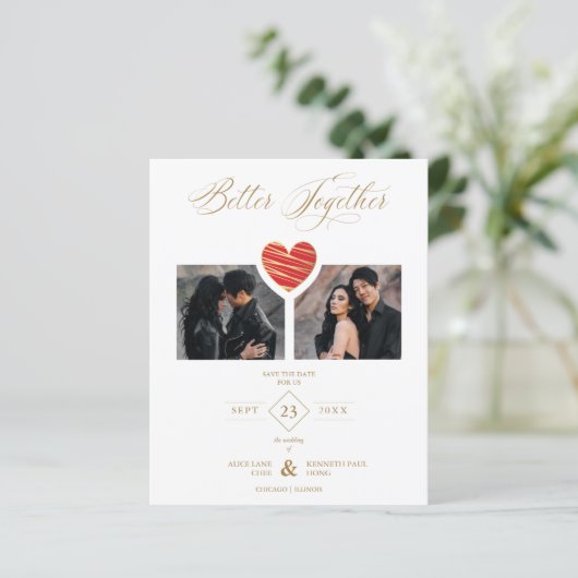 Cheap Better Together Red Golden Heart 2 Photos (スタンド正面)