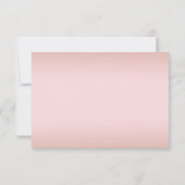 CHEAP Blush Pink Floral Gold Tiara Quinceanera ノートカード (裏面)