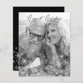 Cheap Christmas Snowflakes Happiest Holidays Photo (正面/裏面)