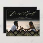 Cheap Flourish Lace Gold Ornament Photo Wedding  (正面/裏面)