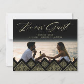 Cheap Flourish Lace Gold Ornament Photo Wedding  (正面)