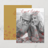 Cheap Gold Christmas Snowflakes Happiest Holidays (正面/裏面)