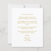 Cheap Gold Minimalist Chic Christmas Photo Family (裏面)