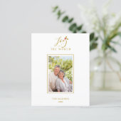 Cheap Gold Minimalist Chic Christmas Photo Family (スタンド正面)