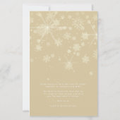Cheap Just Married First Christmas Gold Snowflakes (裏面)