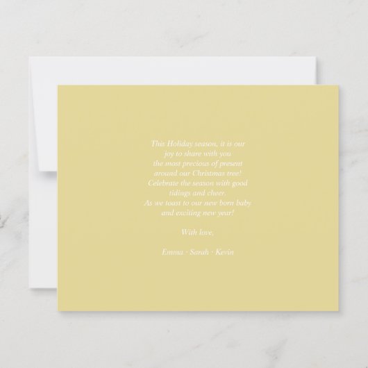 Cheap Minimalist Golden Merry Christmas Photo. (裏面)