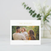 Cheap Minimalist Golden Merry Christmas Photo. (スタンド正面)